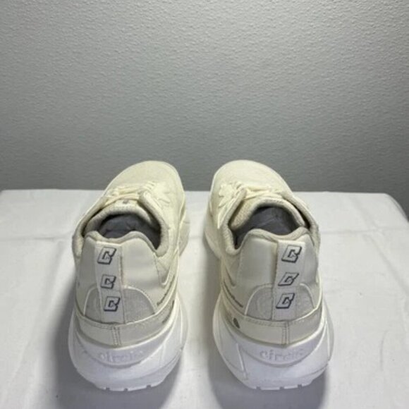 NEW CIRCLE Low Top White Super Natural Lace Up Running Womens Size 7 Sneaker - Picture 4 of 5